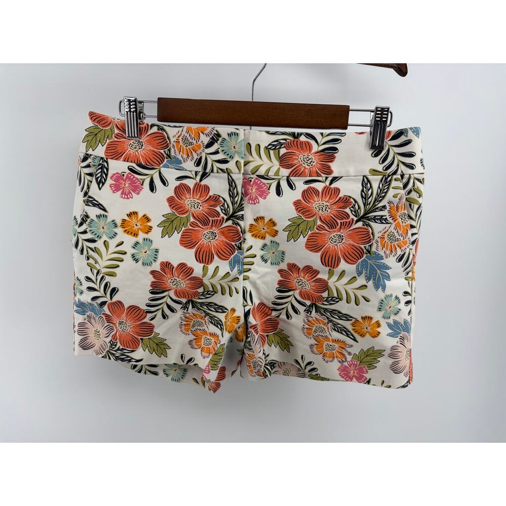 LOFT The Riviera Short Floral Linen Blend Shorts Women’s Size‎ 4 Summer - Picture 2 of 9